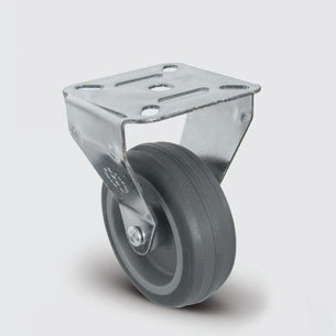 EMES - EU02MKT100 Sabit Maşalı Termoplastik Kauçuk Kaplamalı Tekerlek Çap:100 Kendinden Burçlu