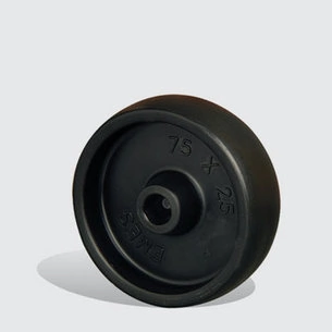 EMES - MKM28 Siyah Plastik Tekerlek Çap:28 Polipropilen Tekerlek Genişlik:14