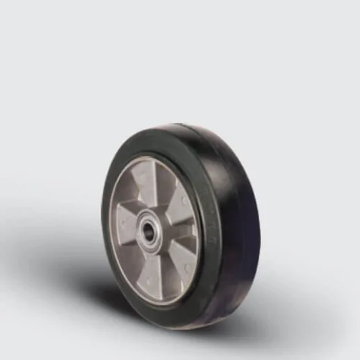 ABR150x40 Alüminyum Üzeri Kauçuk Transpalet Tekerleği, Çap:150, Bilya Rulmanlı - 1