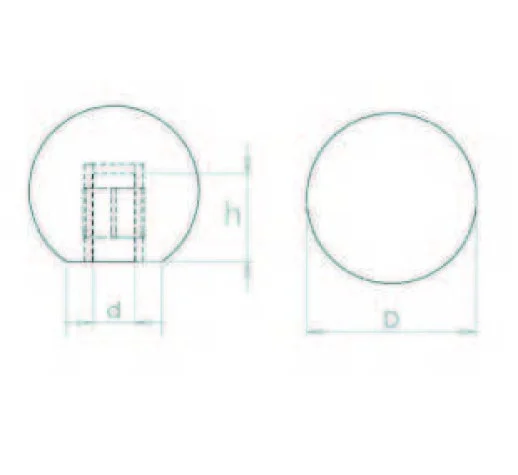 TB3510 Bakalit Topuz/Küre Çap:35 M10 - 2