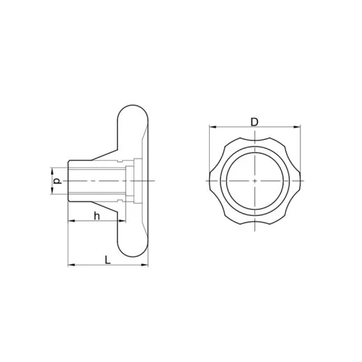 BTVBb 450815 Bakalit Tırnaklı Volan Burçlu Boş - 2