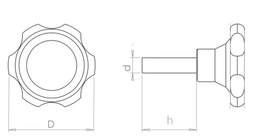 BTVC651260 Civatalı Tırnaklı Volan Çap:65 M12x60 Saplamalı - 2