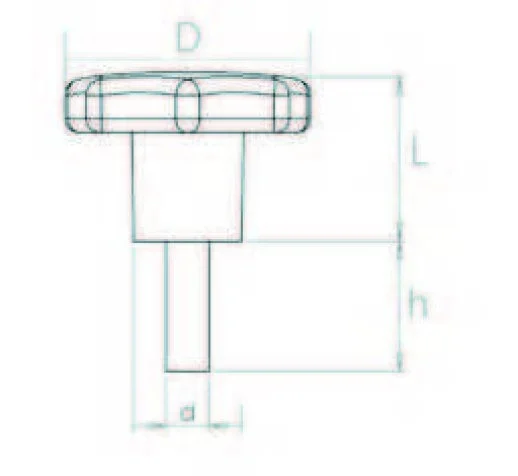 BYC300625 Bakalit Yaprak Civatalı Çap:30 M6x25 - 2