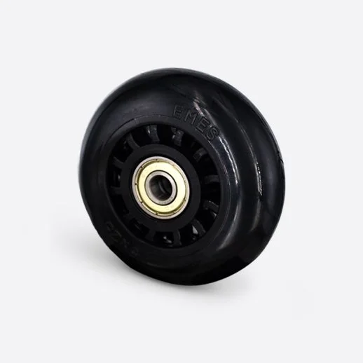 DBP 75*25 SİYAH RENK ŞEFFAF YEDEK TEKERLEK RULMANLI EMES (MİL ÇAPI:8mm) - 1