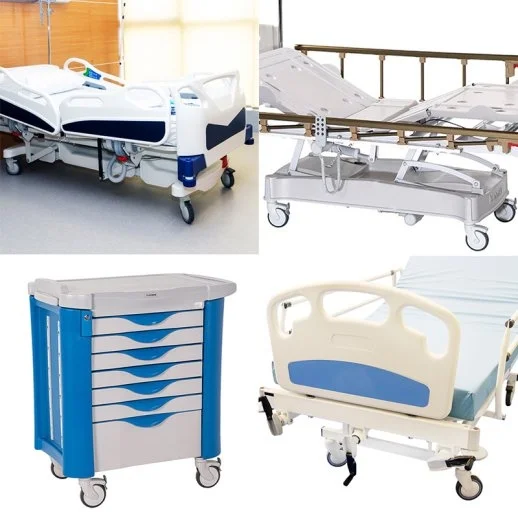 EC05MBT100F Döner Civata Bağlantılı Frenli Plastik Maşalı Çap:100 Medikal Ekipman Tekerleği Bilya Rulmanlı Oynak Maşalı Civata Bağlantılı - 2