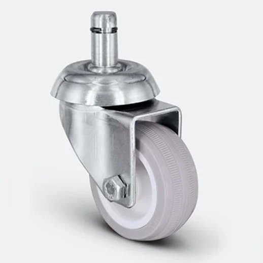 EP03ZKC50 OY.PİM.PVC KAPLI 11MM GEÇME PİMLİ TEKERLEK EMES (11x26,8) KOLTUK TEKERİ - 1