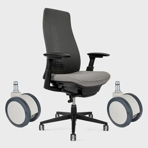 EQ03ZKP75 Sarhoş Pim Bağlantılı Plastik Maşalı Çap:75 Çift Kasnaklı Medikal Tekerlek Oynak Maşalı Segmanlı - 3