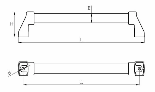 MTs50030 Metal Tutamak Siyah Boy:530 Eksen:500 M8 Boru Çapı:30 - 2