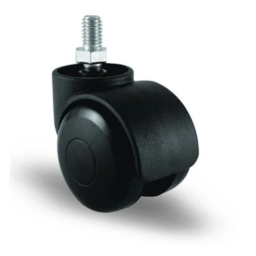 EC05GMKM50 Civatalı Plastik Mobilya Tekerleği Çap:50 Oynak Civata Bağlantılı, Geniş Tip, Burçlu Koltuk Tekeri - 1