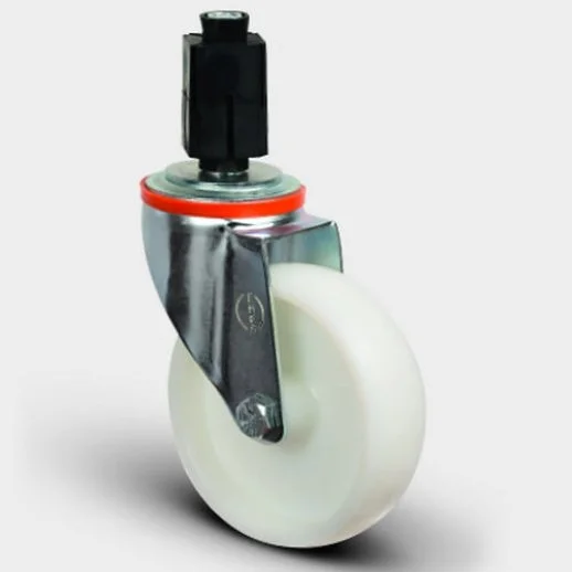 EM07ZKZ150 Oynak Soketli Poliamid Tekerlek Çap:150 Hafif Sanayi Tekerleği Burçlu Soket Geçme Bağlantılı - 1