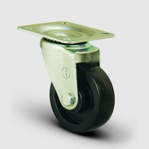 EK01BKB100 Oynak Tabla Bağlantılı, Burçlu, BakalitYüksek Sıcaklığa Dayanıklı Tekerlek Çap:100 - 1