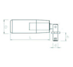 PDKK5510 Plastik Katlanır Volan Kolu Boy:55, M10 - 2