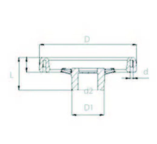 PC150 Plastik Çark/Volan Çap:150 - 2