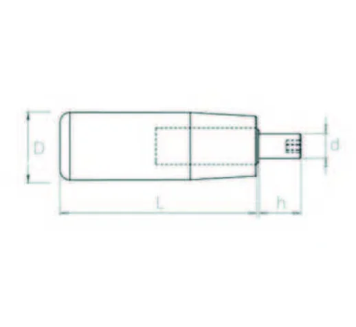 PDK5506 Plastik Döner Volan Kolu Boy:55, M6 - 2