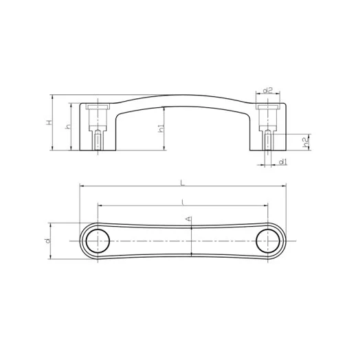 PTB11105 PLASTİK TUTAMAK BURÇLU BOY:145 EKSEN:117 M5 EMES - 2