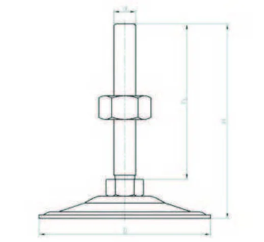 SA102015 Sac Ayak Çap:100 M20x150mm Civatalı - 2