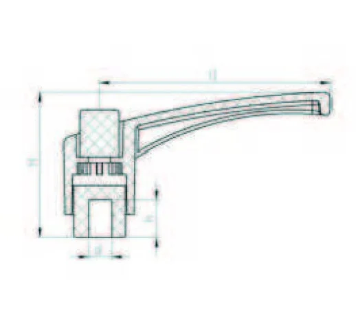 PKBT7808 Turuncu Plastik Sustalı Kol Burçlu Boy:78, M8 - 2