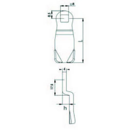 Yaylı Pano Kilidi Üçgen Göbekli, YPK3748 - 2
