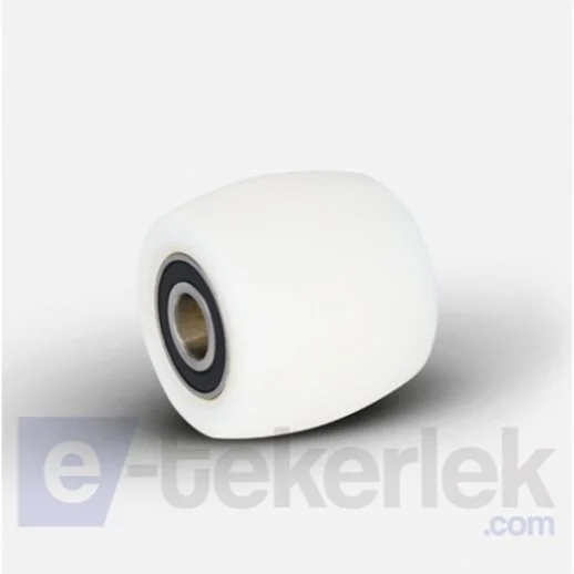 ZBZB 82*70*20 BALIK SIRTI POLİAMİD TRANSPALET TEKERLEĞİ 6204 2RS RULMANLI (PLASTİK KAPAK) EMES - 1